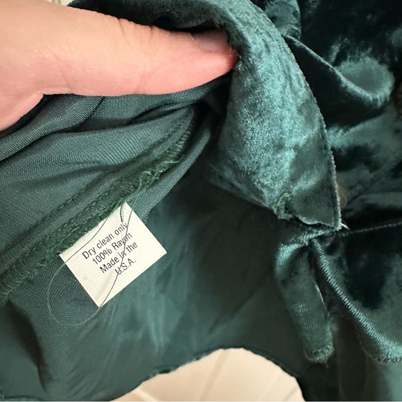 Double D Ranch vintage 90’s crushed velvet button up tunic concho pewter buttons - Picture 5 of 7